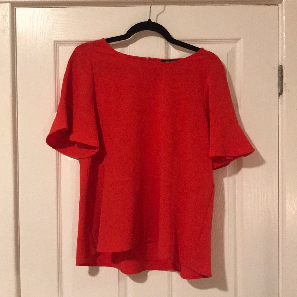 Beautiful dressy true red top by Madewell